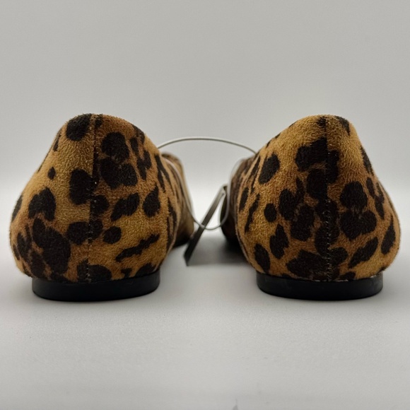 NWT French Connection Leopard Print Ballet Flat Point Toe "Daisy", Size 7 (37) - Picture 6 of 11